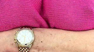 Big boobs milf masturbates with her dildo