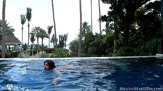 Melena Maria Rya Naked in Pool