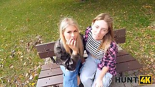 Hunt4k. two hot russian lezzies came on a job casting and experienced sexual adventure with a stranger
