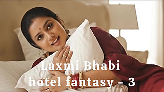 Indian Desi MILF Stepmom Laxmi Bhabi Hotel Fantasy with Her Young Boy Stepson Fucked Hardcore with Her Big Ass Till Creampie 3