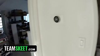 Hot ebony black real estate agent with Big Tits Kinsley Karter makes some additional cash with her pussy