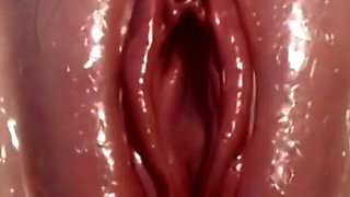 Extreme Close up Wet Tight Pussy - Dripping and Pulsing
