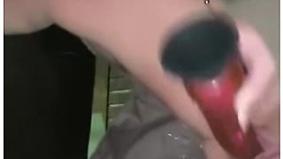 Powerful orgasm unleashed in public view