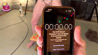 Bound Chastity Sub Fridge Magnet Squat Punishment