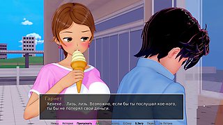 Adult games featuring big nippled Asian girl getting frisky in the bathroom