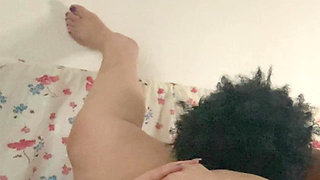 Algerian thick curvy 57 year old woman lets black man from work eat her pussy in the day time.