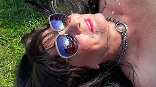 Close-up Mouth Filled with Piss - Ithastopeefun