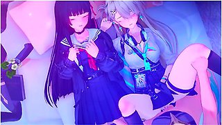 Lynae Gets Fucked While Her Best Friend Watches - Wuthering Waves