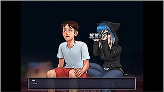 Eve Is Surprised By Anon's Huge Monster Dick - Summertime Saga Gameplay