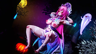 Honkai Star Rail - Cyrene Fucked and Creampied by a Halloween Ghost - 3D Hentai Animations
