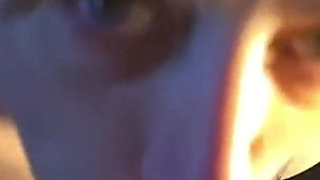 Envy Deepthroats His Huge Cock on Her Knees