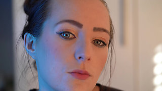 Sensual Close up Smoking with Petite Girl