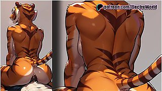 Car Toon - Master Tigress From Kung Fu Panda And Shaolins Dick-swallowing Ahegao!