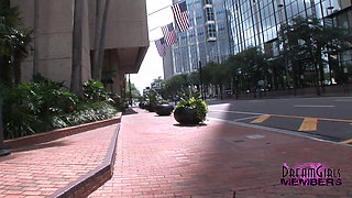 Brooklyn Gets Naked in the Middle of Downtown Tampa