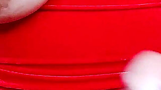 She Touches His Huge Natural Tits While Making the Best Punch of His Life