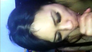 Filipina Amateur Sucks and Swallows Big Cock