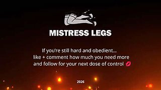 Mistress Legs Toilet Slave Piss Drinking Panty Gag Flush