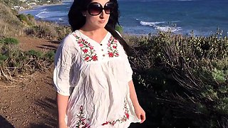 Stacked brunette goes solo toys and masturbation