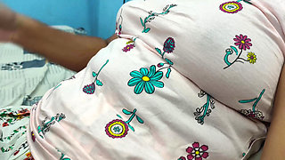 Boobs press with pussy lick romance in skirt