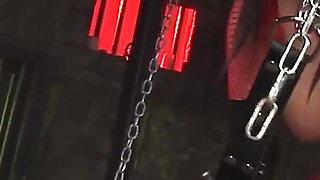 Jasmine Black a big engaged slut with firm and velvety breasts enjoys while holding a hard cock in her pussy