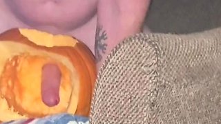 Upclose PUMPKIN FUCK, She Sucked My Cock and Then Wanted Me