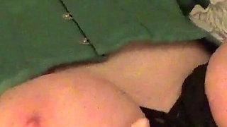 Julie’s Swollen Bound Tits & Dripping Pussy Play - Green Corset Rope Bondage Masturbation