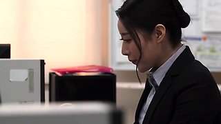 (RM) Secretary Gets Fucked By Client At The Office Over And