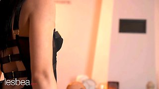 Lesbea voluptuous lezzie enjoy making in lingerie Holly Molly and Lilly Bella Pussy Licking passion
