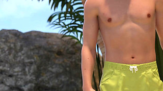 Stranded & Naked Gameplay Part 1 - Brian and Megan's Island Survival