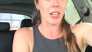 Having A Mind Blowing Orgasm In The CAR WASH 💦💦💦