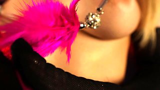 Amateur striptease and Solo masturbation
