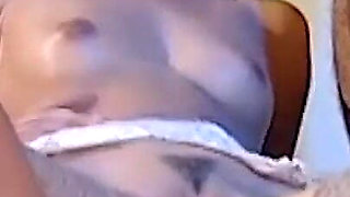 A Slutty Masseuse Gets Cum in Her Mouth From Two Big Dicks