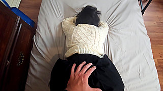 Cum in me! Petite Cutie begs for creampie from Big cock!!