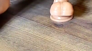 Naked, Tattooed and Playing with Her Favorite Toy Real Amateur Video