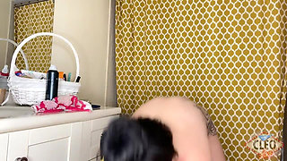 Cleo Bathroom Shaving Session
