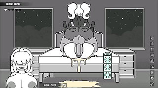 The most crazy futanari game - wife's bedroom gameplay
