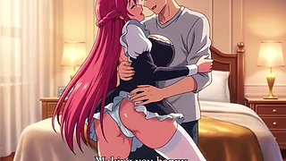 Sexy 3D Anime Maid gives her master  unforgettable pleasure