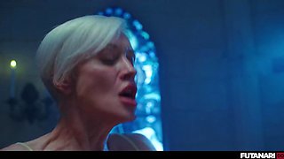Tanya Virago Dominates Emilio Mazote with Futanari Big Tits