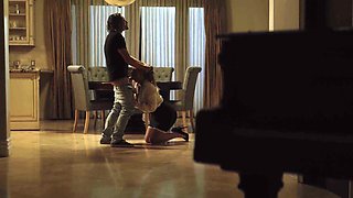 A military man fucked Kayley Gunner on the chair with passion.