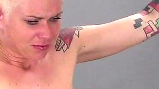 Cora's breast whipped hard and punished