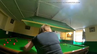 Kinky British MILF With Big Ass Fucks Risky POV Sex in Snooker Club