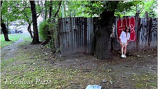 Wild Public Flashing: Pissing, Masturbating To Orgasm & Train Excitement