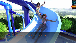 Reunion 18 John, May & Khole's Wet Water Park Threesome Tease - Bikini Slips & Splashes