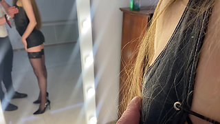 The master leads his BDSM slut on a leash before fucking her with his fist