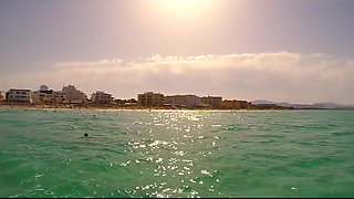 Bulging Bikini Fighting for Its Life While I Get Pounded by the Waves