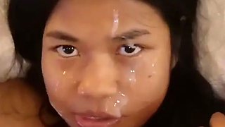 Cumpilation No. 3, the biggest cumshots on an 18-year-old Asian girl