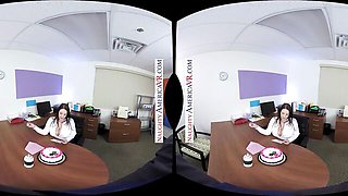 Angela White and Chad White's virtual reality sex by Naughty America