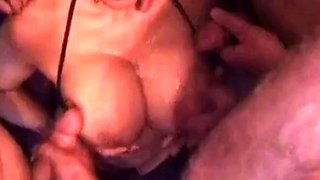 British Escort with Big Tits Covered in Cum