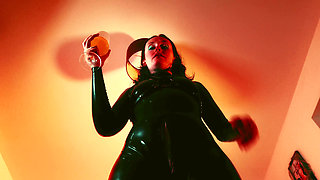 Divine Devotion: Latex Worship, Spit, Gas & Toilet Training POV
