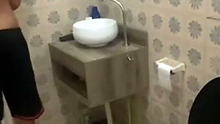 Stepmom Gives Her Stepson Ass in the Bathroom
